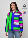 Женское худи / Полосатый яркий летний узор
