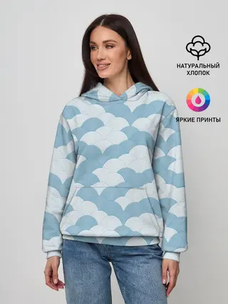 Женское худи / Абстрактные волны