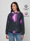 Женское худи / Розовый глитч
