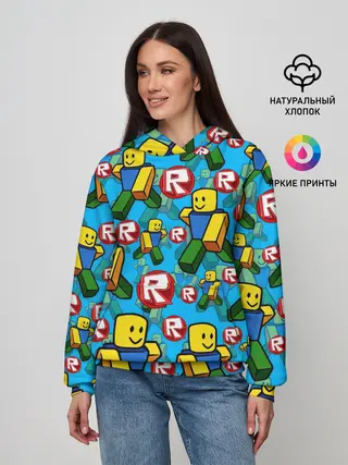 Женское худи / ROBLOX / РОБЛОКС / NOOB / НУБ