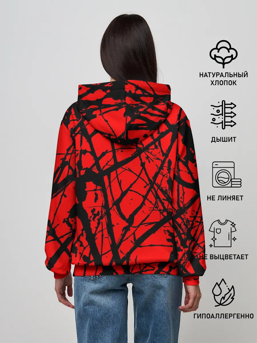 Женское худи / Хоррор Мрачный лес