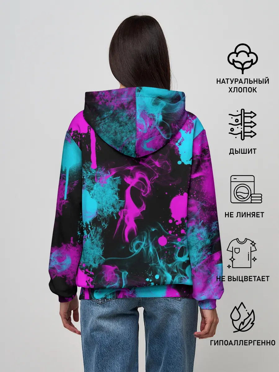 Женское худи / FREE FIRE NEON