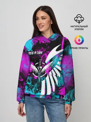 Женское худи / FREE FIRE NEON