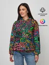 Женское худи / Кислотные узоры психоделика