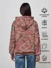 Женское худи / Террактовый геометрический