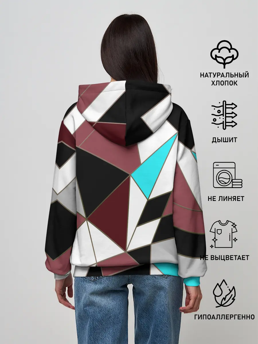 Женское худи / Геометрический узор