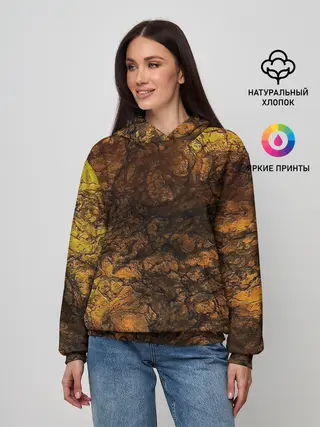 Женское худи / Абстрактный узор текстура