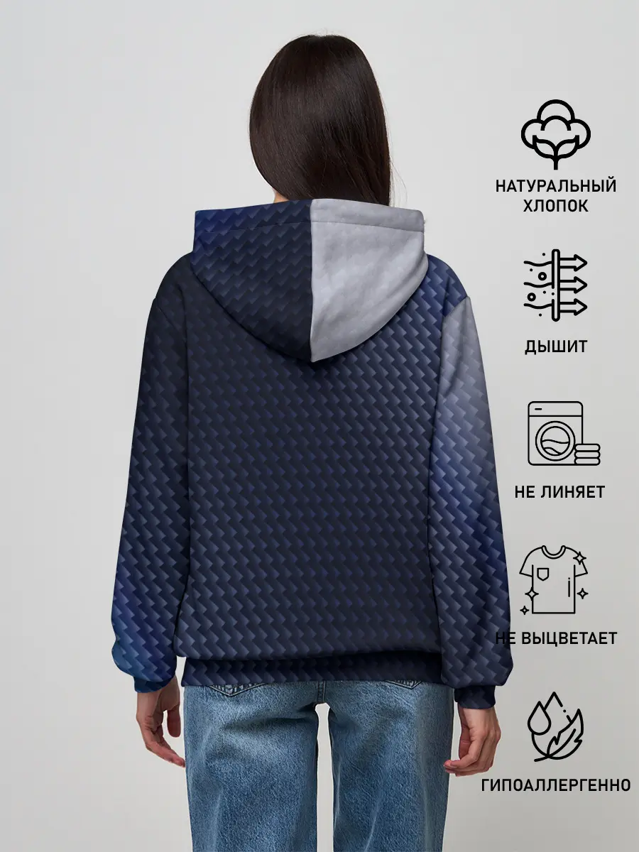 Женское худи / Инфинити - Карбон