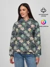 Женское худи / Цветочный ретро узор