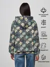 Женское худи / Цветочный ретро узор