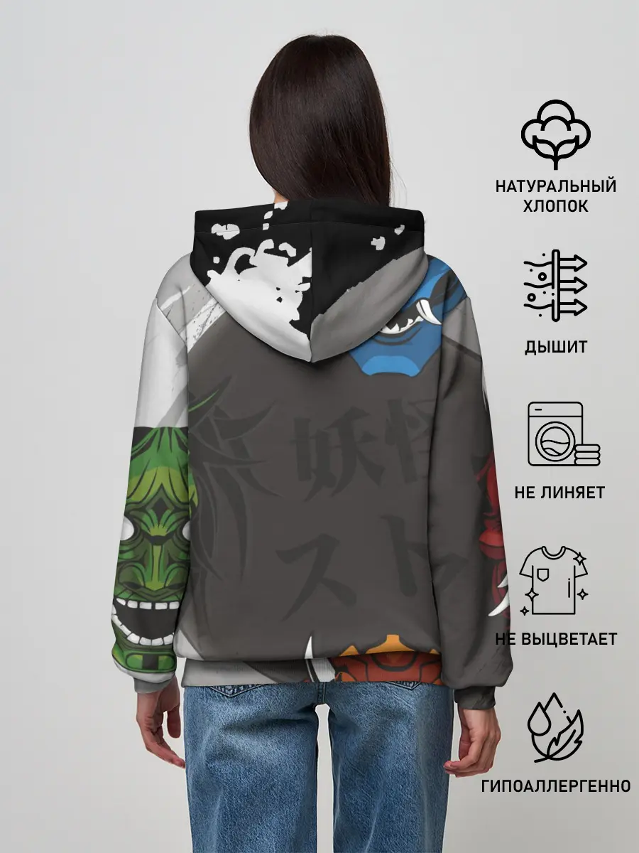 Женское худи / Маски Они