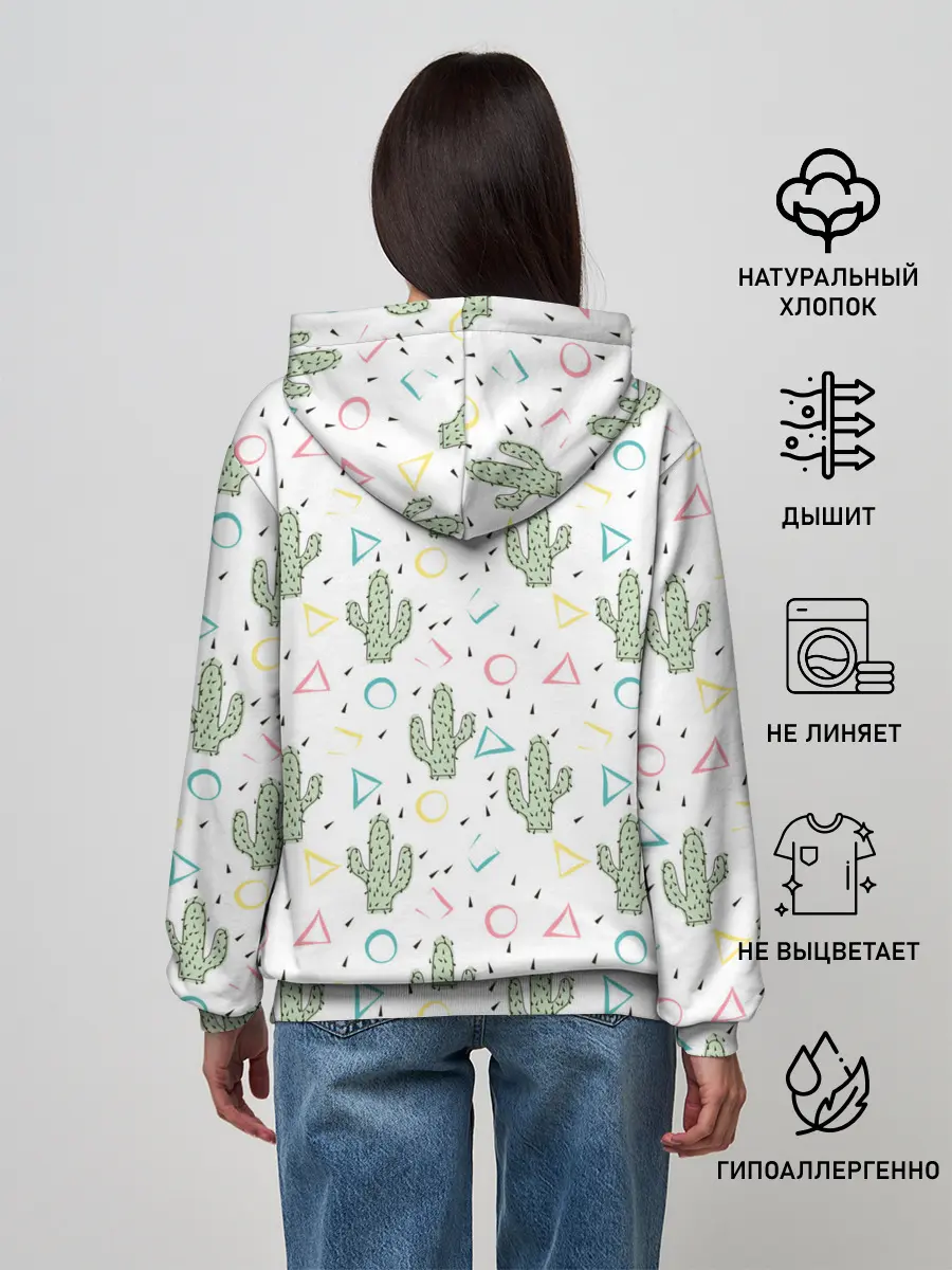 Женское худи / Кактусы