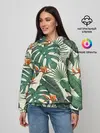 Женское худи / Тропический паттерн
