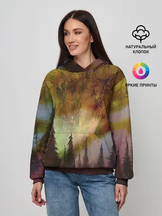 Женское худи / СТРАШНЫЙ ЛЕС