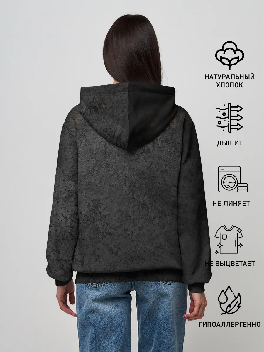 Женское худи / MINECRAFT TEXTURE IRON