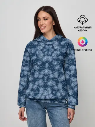 Женское худи / Модный абстрактный узор