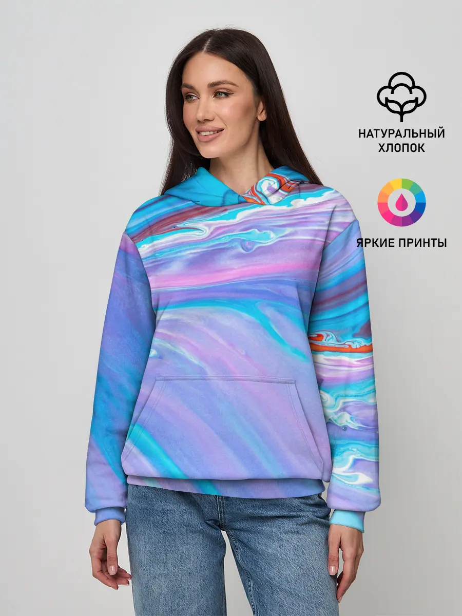 Женское худи / Абстрактный прилив