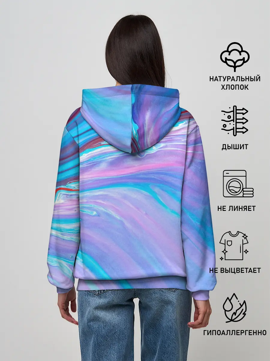 Женское худи / Абстрактный прилив
