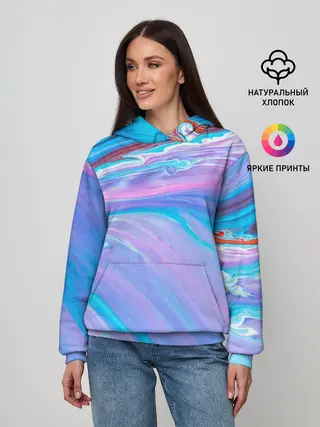 Женское худи / Абстрактный прилив