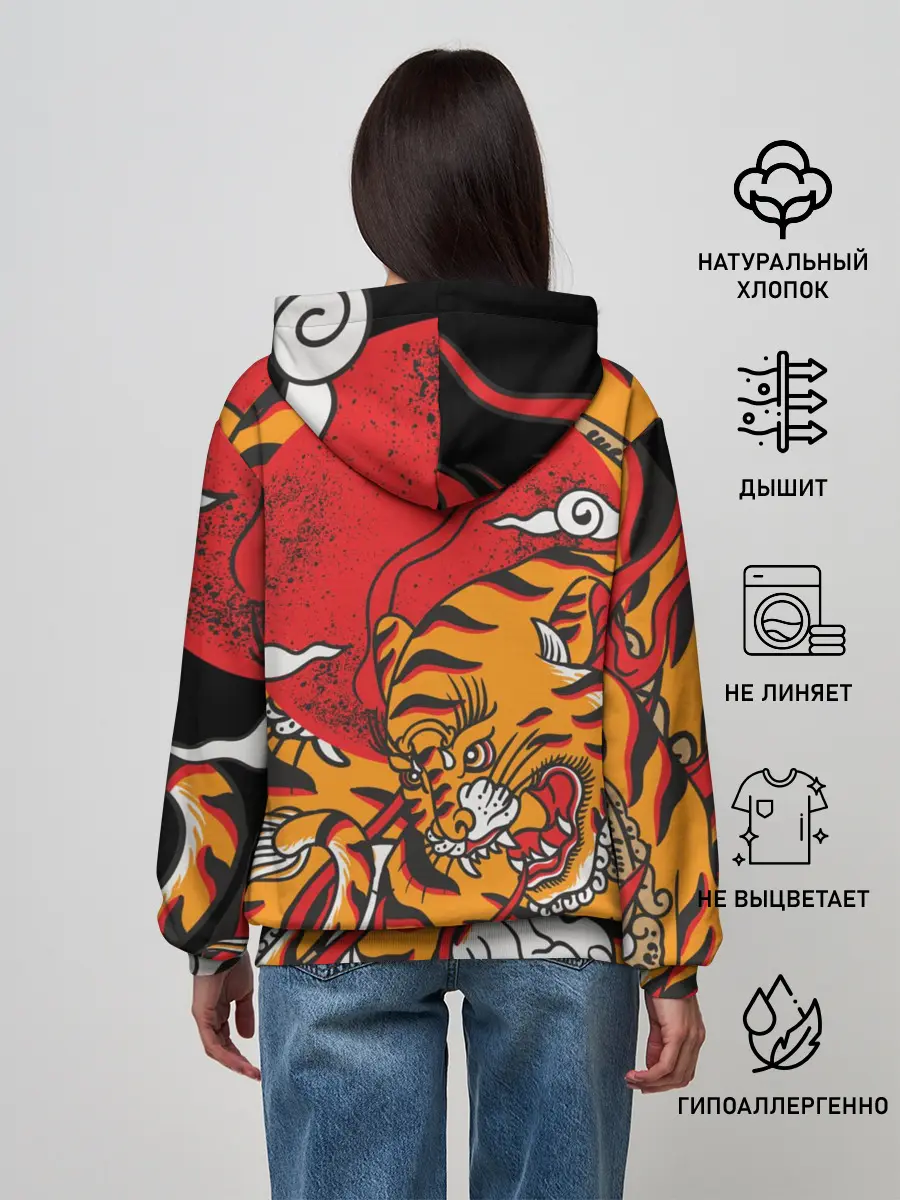 Женское худи / Год тигра