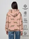 Женское худи / Гепарды на розовом