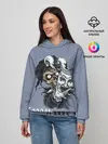 Женское худи / Череп с маской КиШ