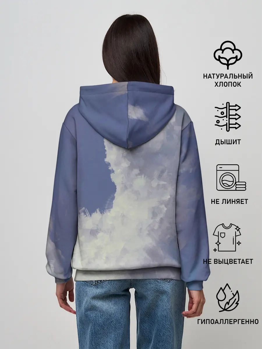 Женское худи / Летящая девушка