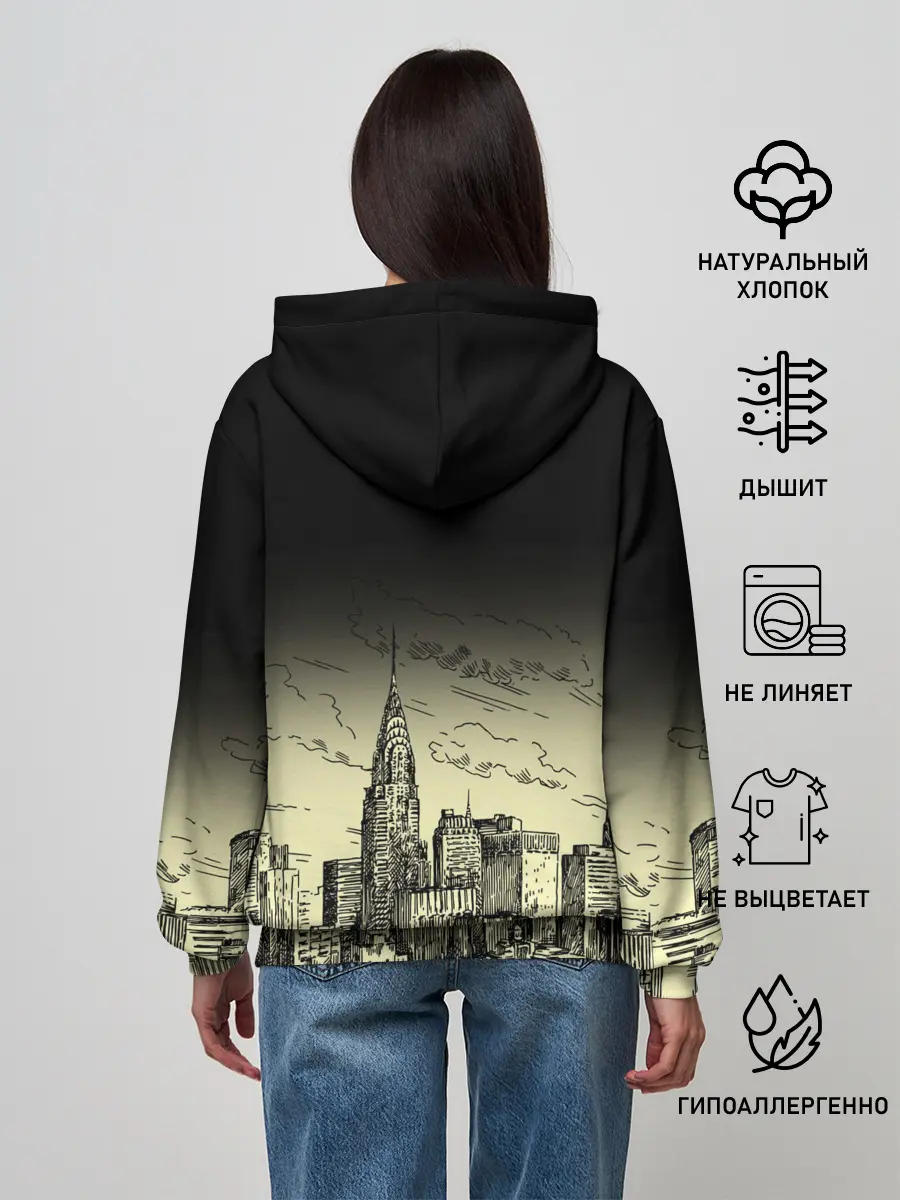Женское худи / Нью-Йорк