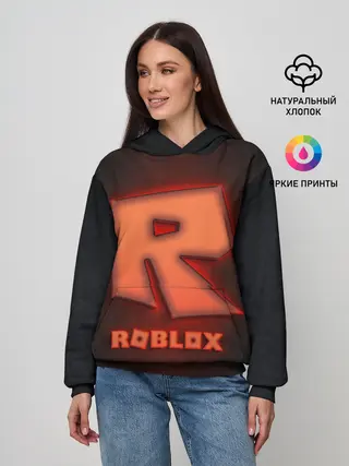 Женское худи / ROBLOX NEON RED