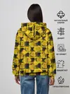 Женское худи / Желто-черный модный узор