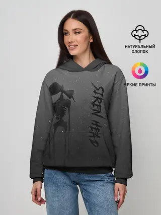 Женское худи / Gray Siren head