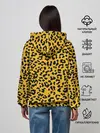 Женское худи / Леопард желтый