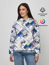 Женское худи / Этнический узор пэчворк