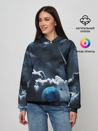 Женское худи / КОСМИЧЕСКИЕ ОБЛАКА