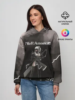 Женское худи / 2B | Nier Automata
