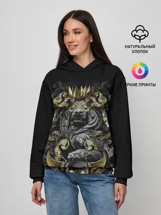 Женское худи / Золотой лев