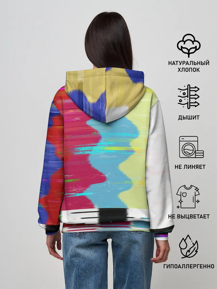 Женское худи / TV glitch