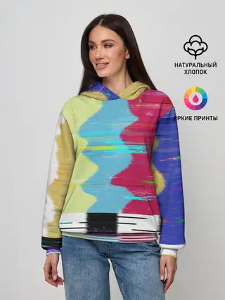 Женское худи / TV glitch