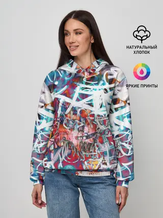 Женское худи / Wall graffiti