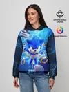 Женское худи / SONIC | СИНИЙ ЁЖ