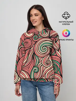 Женское худи / Алые листья