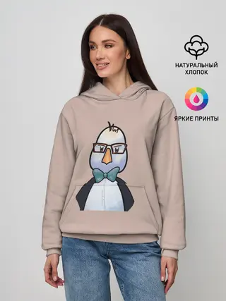 Женское худи / Умная птица