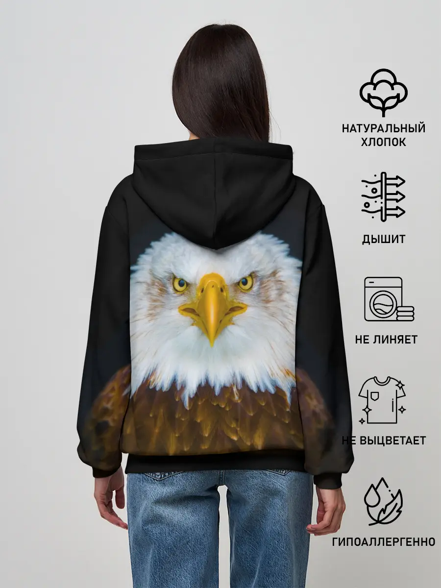 Женское худи / Белоголовый орлан