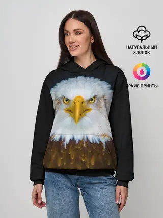 Женское худи / Белоголовый орлан