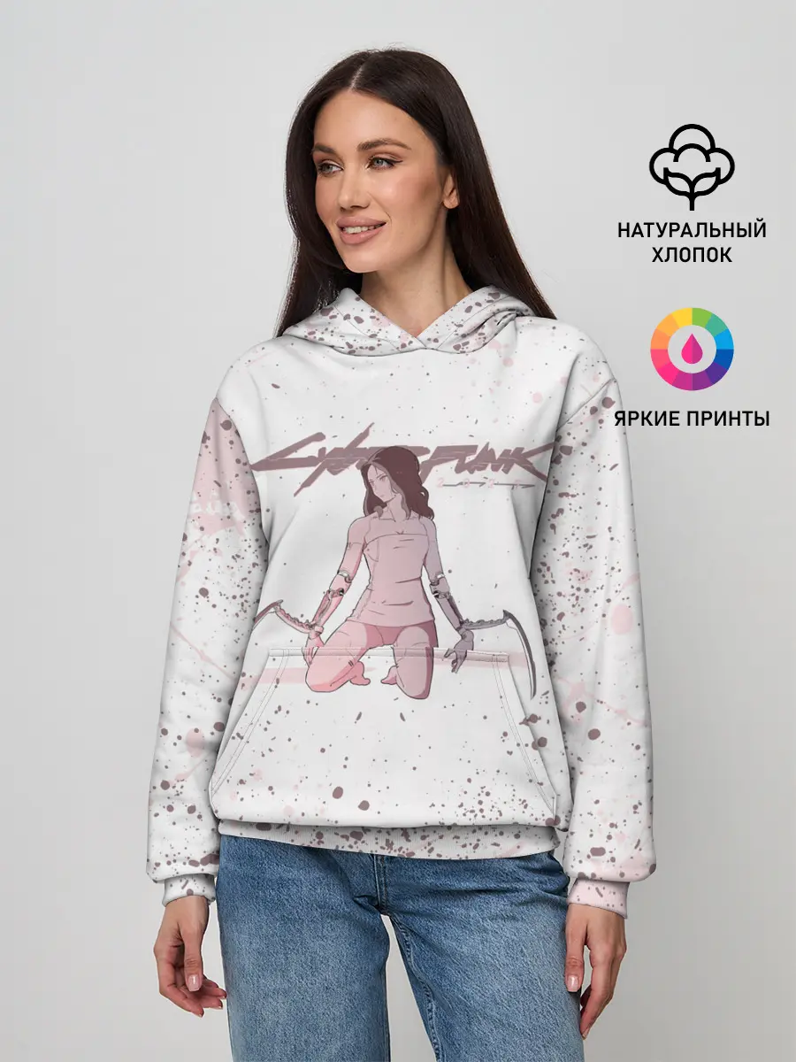 Женское худи / КЛИНКИ БОГОМОЛА | CYBERPUNK 2077