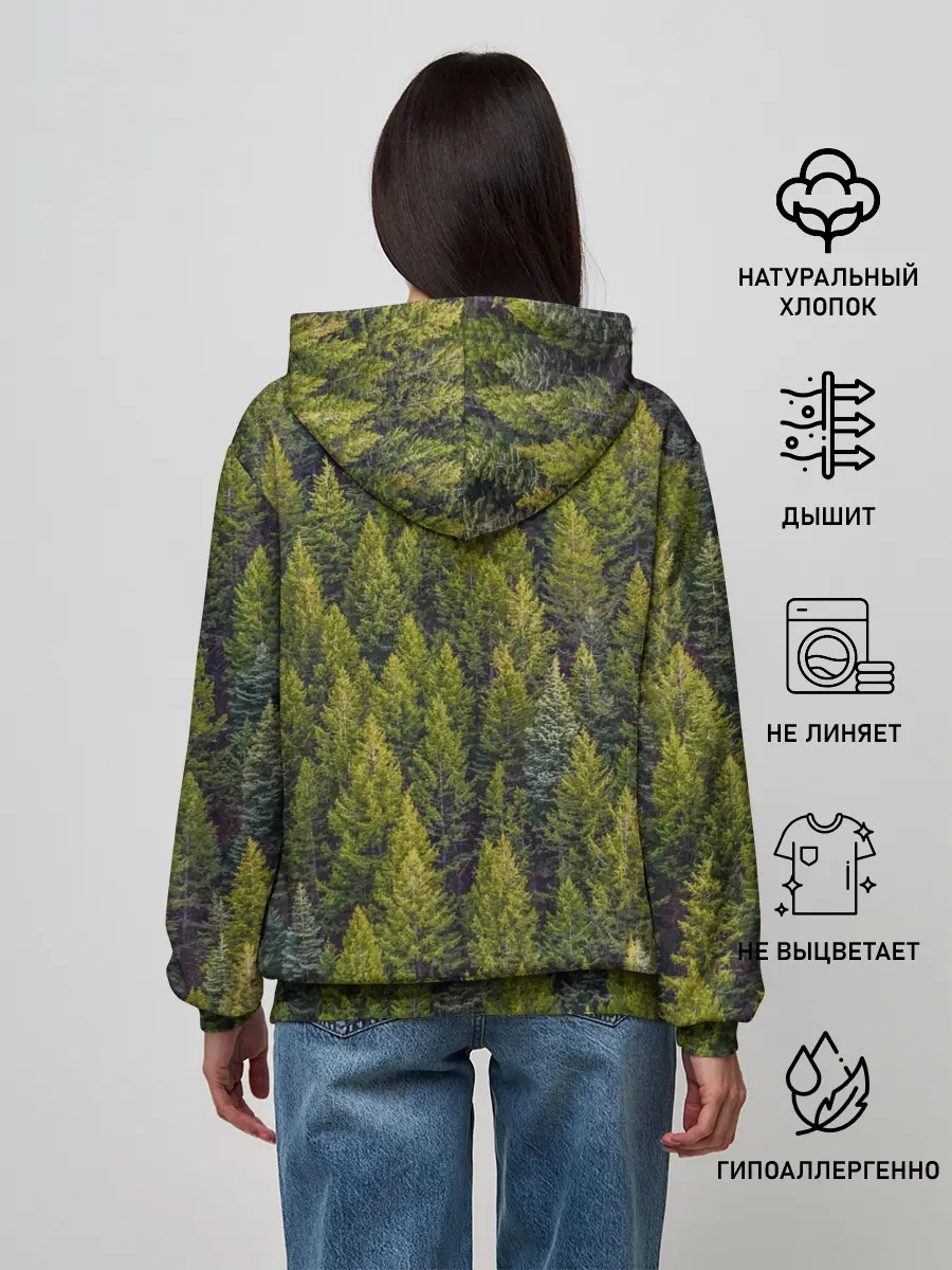 Женское худи / лес вечный