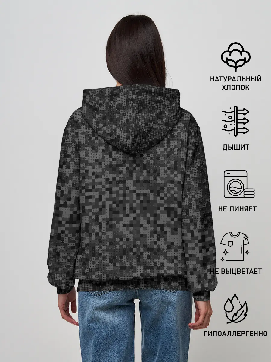 Женское худи / Камуфляж в точку. Россия