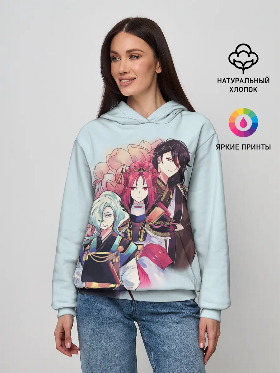 Женское худи / Манхва, Облачный цветок