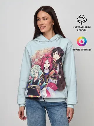 Женское худи / Манхва, Облачный цветок