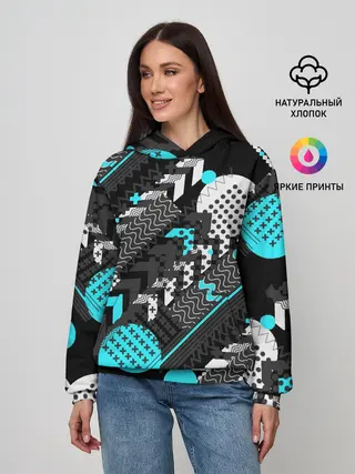 Женское худи / Геометрическая форма